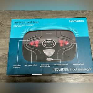 Homedics Black Foot Massager with Heat